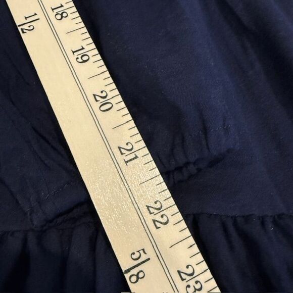 Maje Long Sleeve Mini Dress Navy Blue Tie Front Cinched Waist REPAIR Size Small - Picture 14 of 15